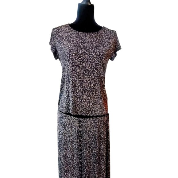 Modest Thrifted– Briggs NY 2pc Set- Paisley Maxi Skirt (XL) + Stretch Top (M) - Picture 2 of 10